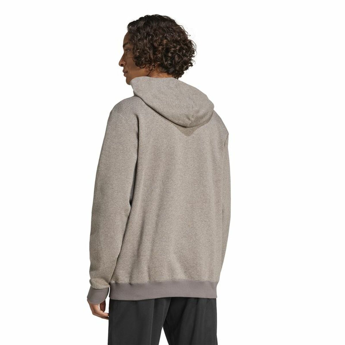 Men’s Hoodie Adidas Seasonal Essentials Melange Hoodie Brown Beige